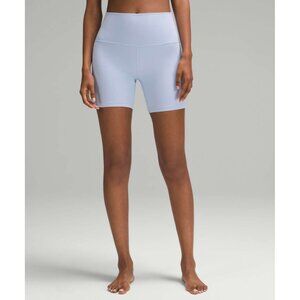 Lululemon Align High-Rise Short 6" Size 4 Blue Linen